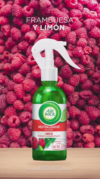 AirWick Spray Neutralizador Frambuesa y Limón 237 cc