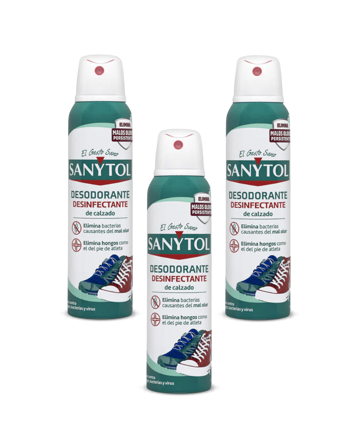 Sanytol Desinfectante de Calzado 3 x 150 cc - Puntolimpieza