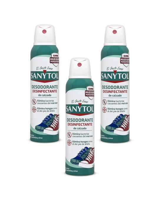 Sanytol Desinfectante de Calzado 3 x 150 cc - Puntolimpieza