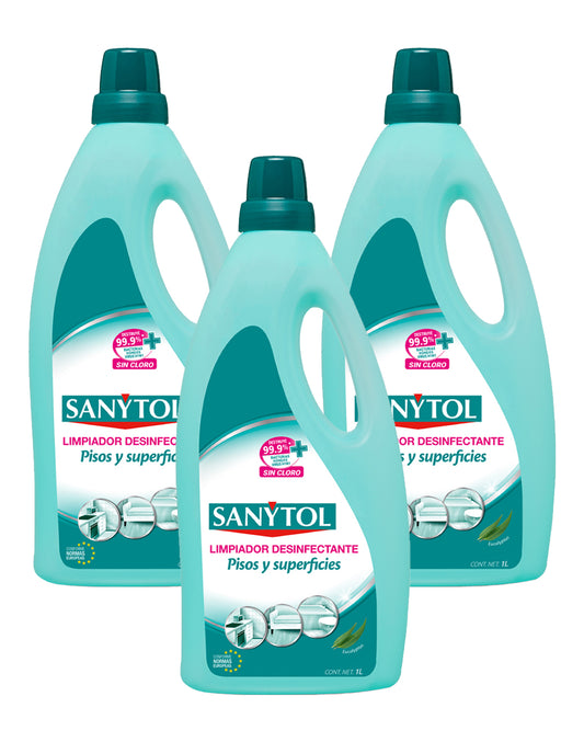 Sanytol Limpiapisos Desinfectante 3 x 1 L - Puntolimpieza