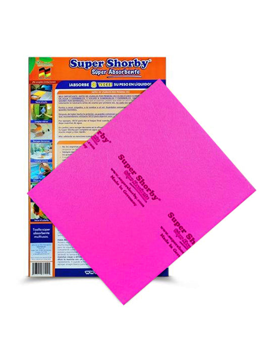 Super Shorby Paño Super Absorbente Fucsia 1 unid - Puntolimpieza