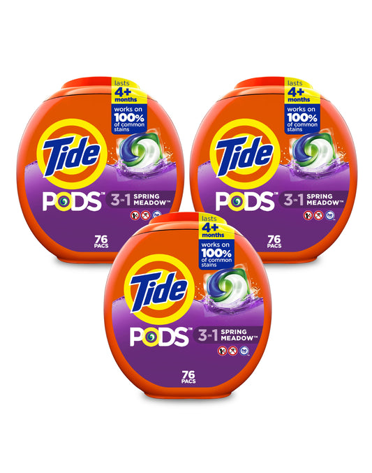 Tide Pods Detergente en cápsulas 3 x 76 unid - Puntolimpieza