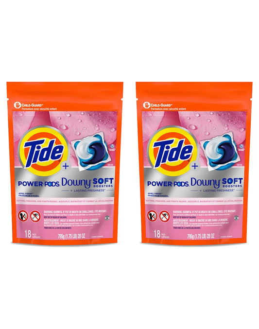 Tide Power pods Downy Soft Boosters 2 x 18 unid - Puntolimpieza