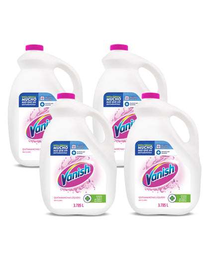 Vanish Quitamanchas líquido ropa blanca multiuso 4 x 3785 cc - Puntolimpieza