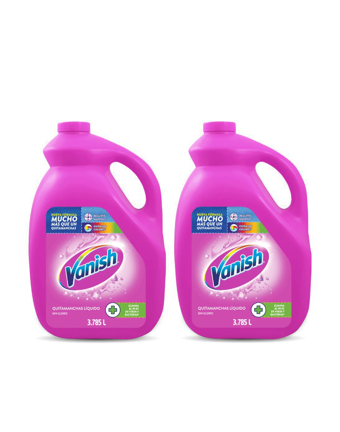 Vanish Quitamanchas líquido ropa color multiuso 2 x 3785 cc - Puntolimpieza