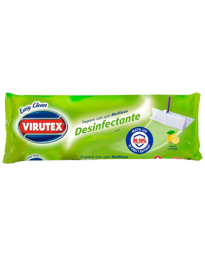 Virutex Trapero Humedo Desinfectante Limon 10 unid - Puntolimpieza