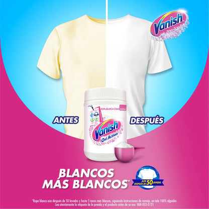 Vanish Quitamanchas ropa blanca polvo pote 450 gr