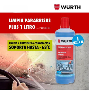 Würth Limpia Parabrisas Concentrado con Anticongelante 1 L - Puntolimpieza