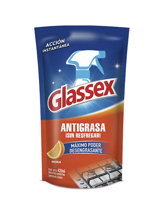 Glassex Antigrasa naranja recarga 420 cc - Puntolimpieza