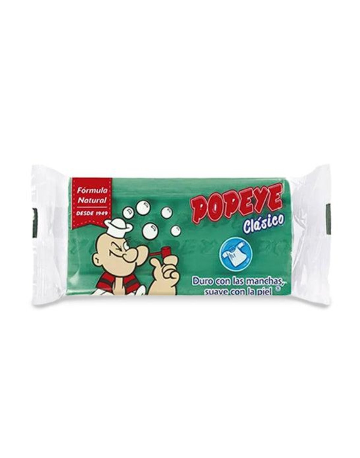 Popeye Jabón Ropa Verde Clásico 170 gr - Puntolimpieza