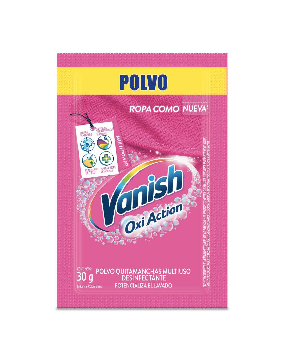 Vanish Quitamanchas ropa color polvo 12 x 30 gr - Puntolimpieza