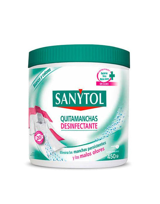 Sanytol Quitamanchas Desinfectante ropa color 450 gr - Puntolimpieza