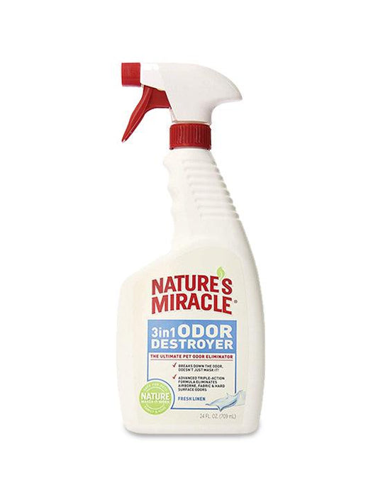 Natures Miracle 3 en 1 Destructor de Olores de Mascotas 709 ml - Puntolimpieza