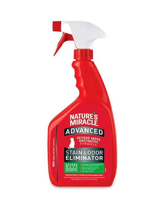 Natures Miracle Eliminador de Manchas y Olores para Gato 946 ml - Puntolimpieza