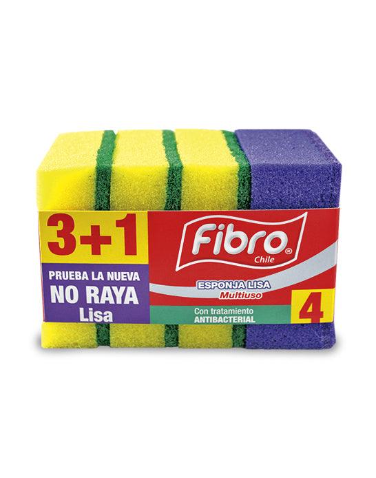 Fibro Esponja Standard 3 + 1 No rayas 4 unid - Puntolimpieza