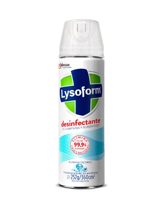 Lysoform Desinfectante de ambiente y superficie Aire de Montaña 360 cc - Puntolimpieza
