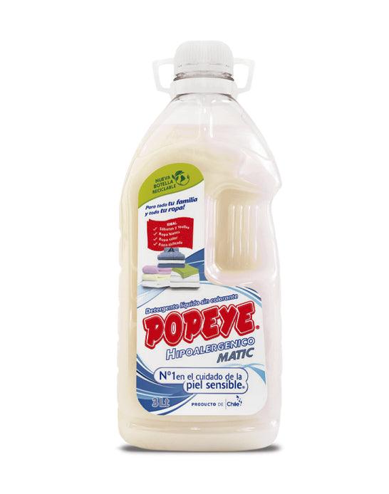 Popeye Hipoalergenico Matic Detergente liquido 3 L - Puntolimpieza