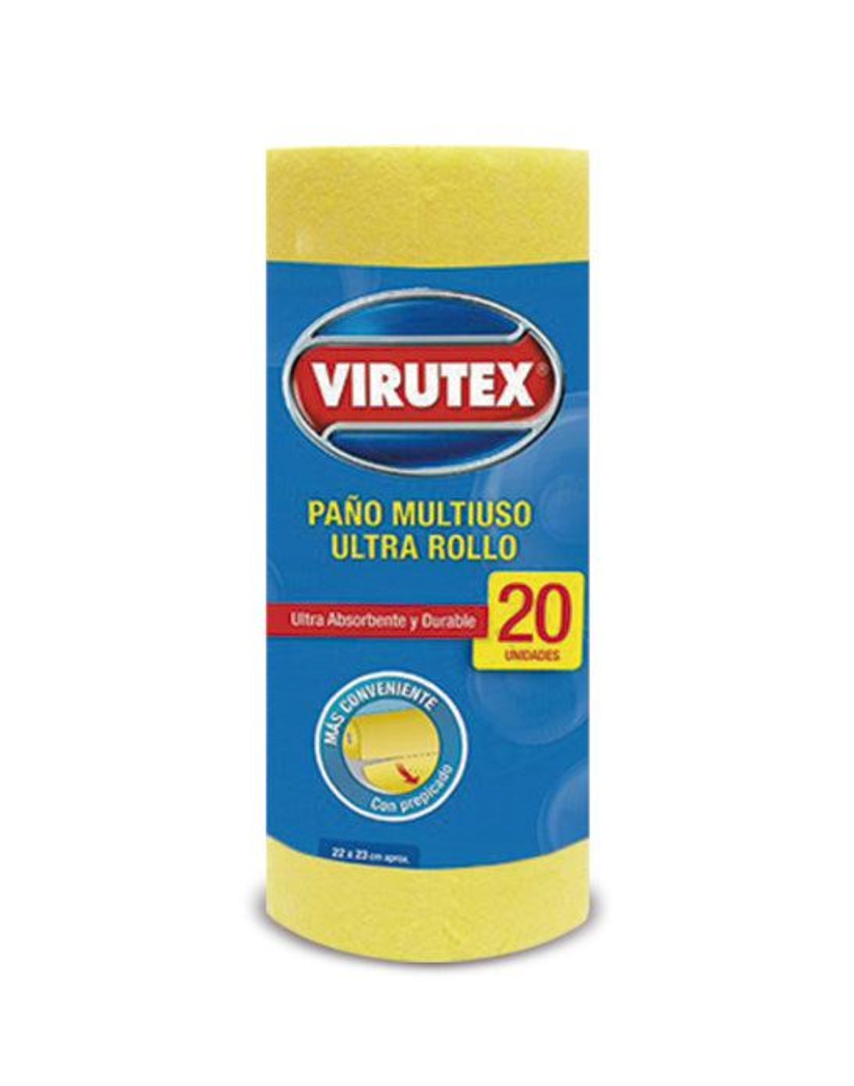 Virutex Paño multiuso Rollo Prepicado 20 unid - Puntolimpieza