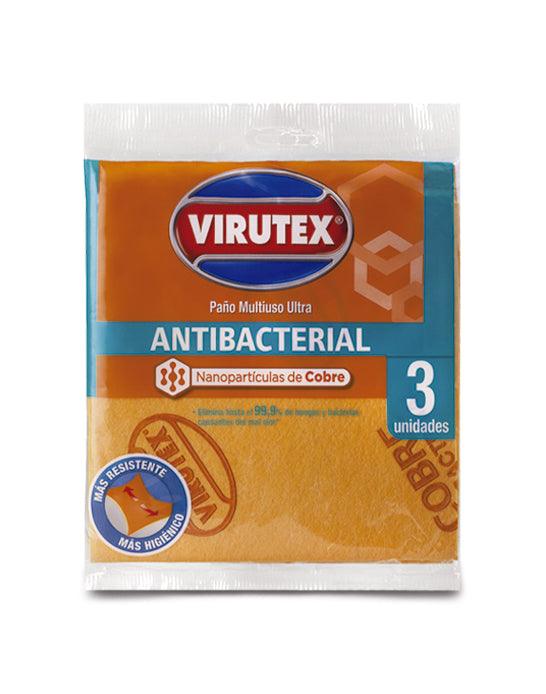Virutex Paño Multiuso Cobre Antibacterial 3 unid - Puntolimpieza