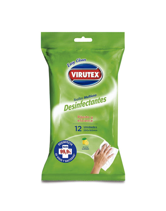 Virutex Toallas Desinfectantes Pocket 12 unid
