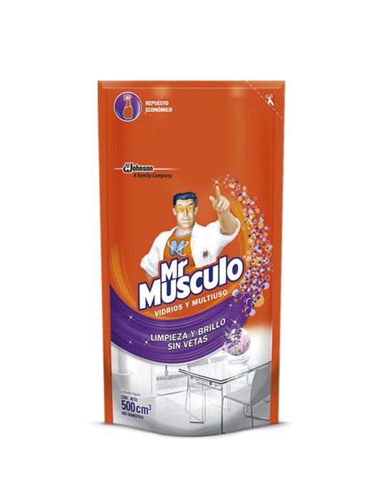 Mr Musculo Limpiador vidrios y multiuso lavanda recarga 450 cc - Puntolimpieza