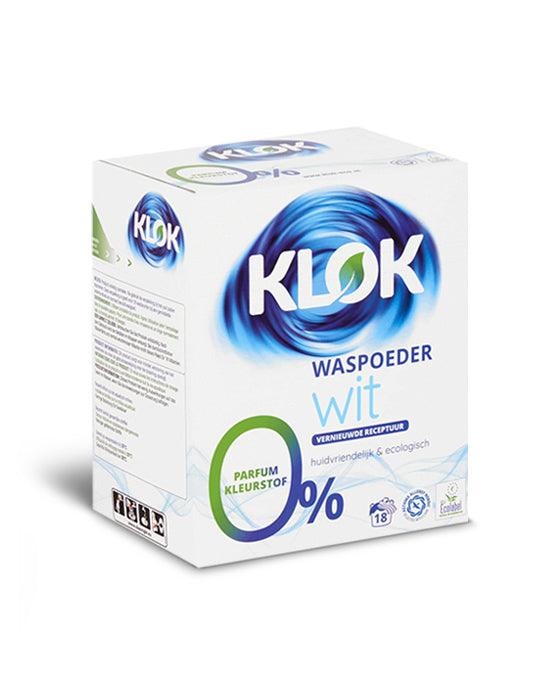 Klok Detergente en Polvo Ropa Blanca 1,17 kg - Puntolimpieza