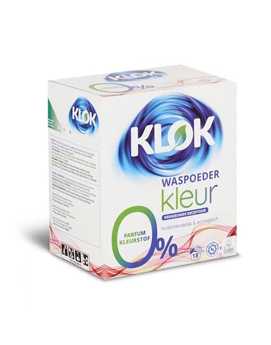 Klok Detergente en Polvo Ropa Color 1,17 kg - Puntolimpieza