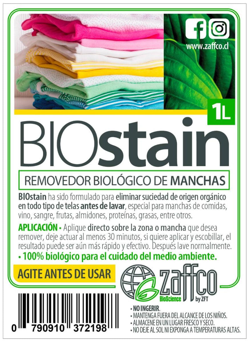 Zaffco BioStain Removedor de Manchas 1 L - Puntolimpieza