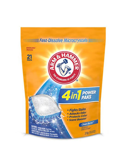 Arm & Hammer Detergente en capsulas 4 en 1 21 unid - Puntolimpieza