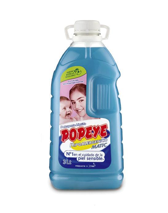 Popeye Detergente liquido Bebé hipoalergenico Botella 3 L - Puntolimpieza