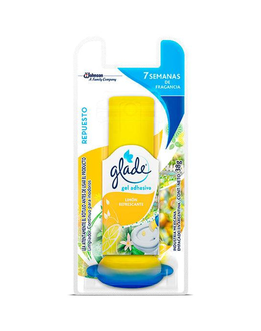 Glade Recarga Limpiador Gel Adhesivo Inodoro Limón 36 cc - Puntolimpieza