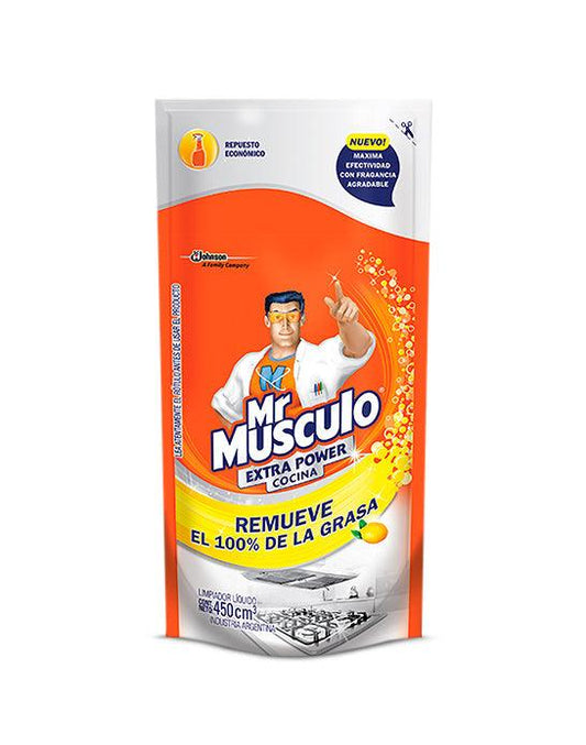 Mr Musculo Antigrasa Cocina Extra Power Recarga 450 cc - Puntolimpieza