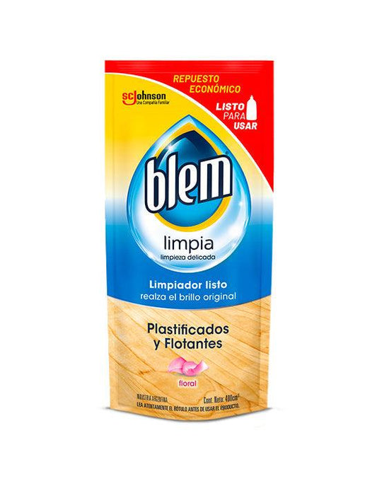 Blem Limpiador Piso Flotante Recarga Floral 400 cc - Puntolimpieza