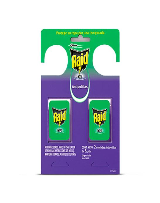 Raid Insecticida Mata Polillas Percha Gel 2 unid - Puntolimpieza