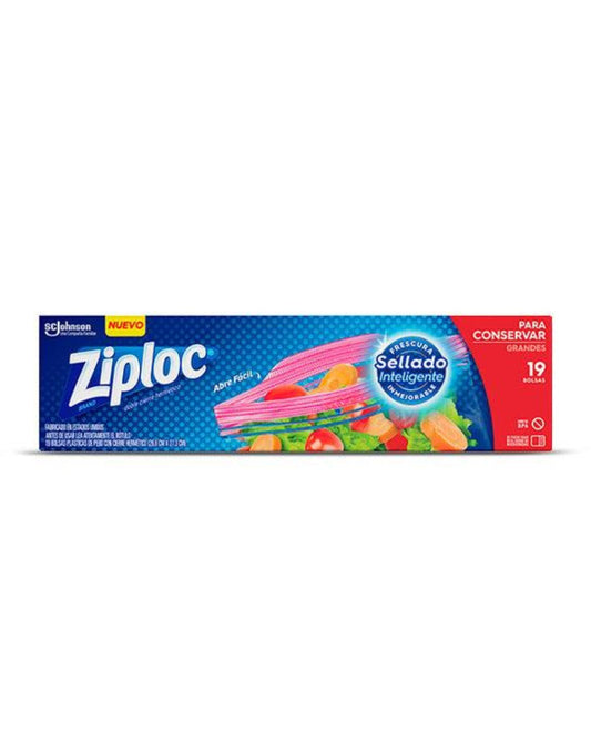 Ziploc Bolsa Hermetica Grande para Conservar 19 unid - Puntolimpieza