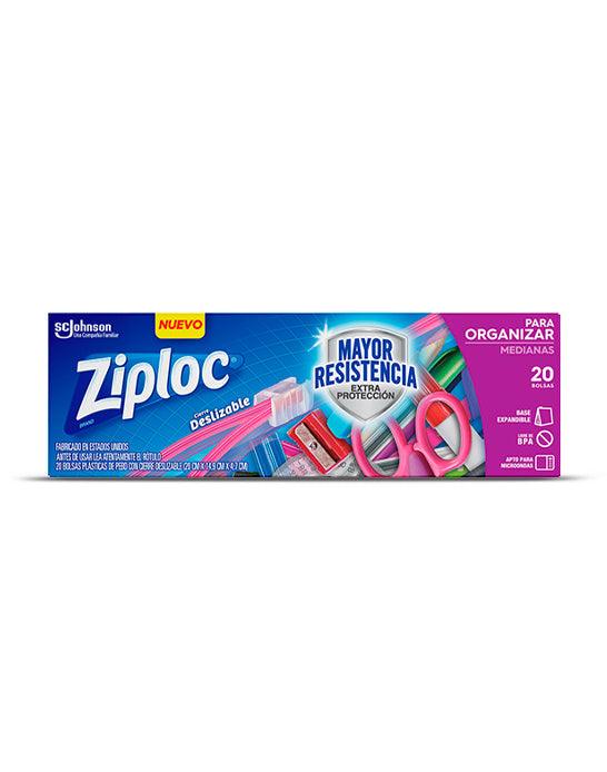 Ziploc Bolsa Hermetica Mediana para Organizar 20 unid - Puntolimpieza