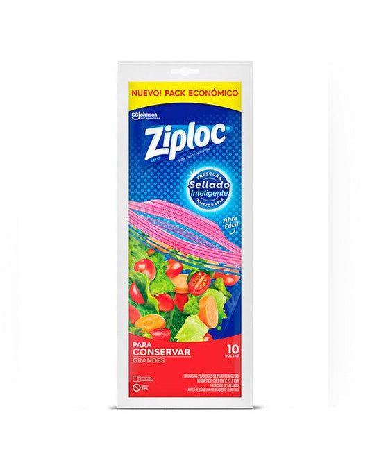 Ziploc Bolsa Hermetica Grande para Conservar 10 unid - Puntolimpieza