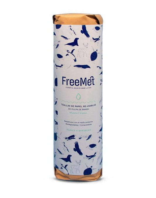Freemet Toallas de Papel Re-Usables de Pulpa de Bambú 20 unid - Puntolimpieza