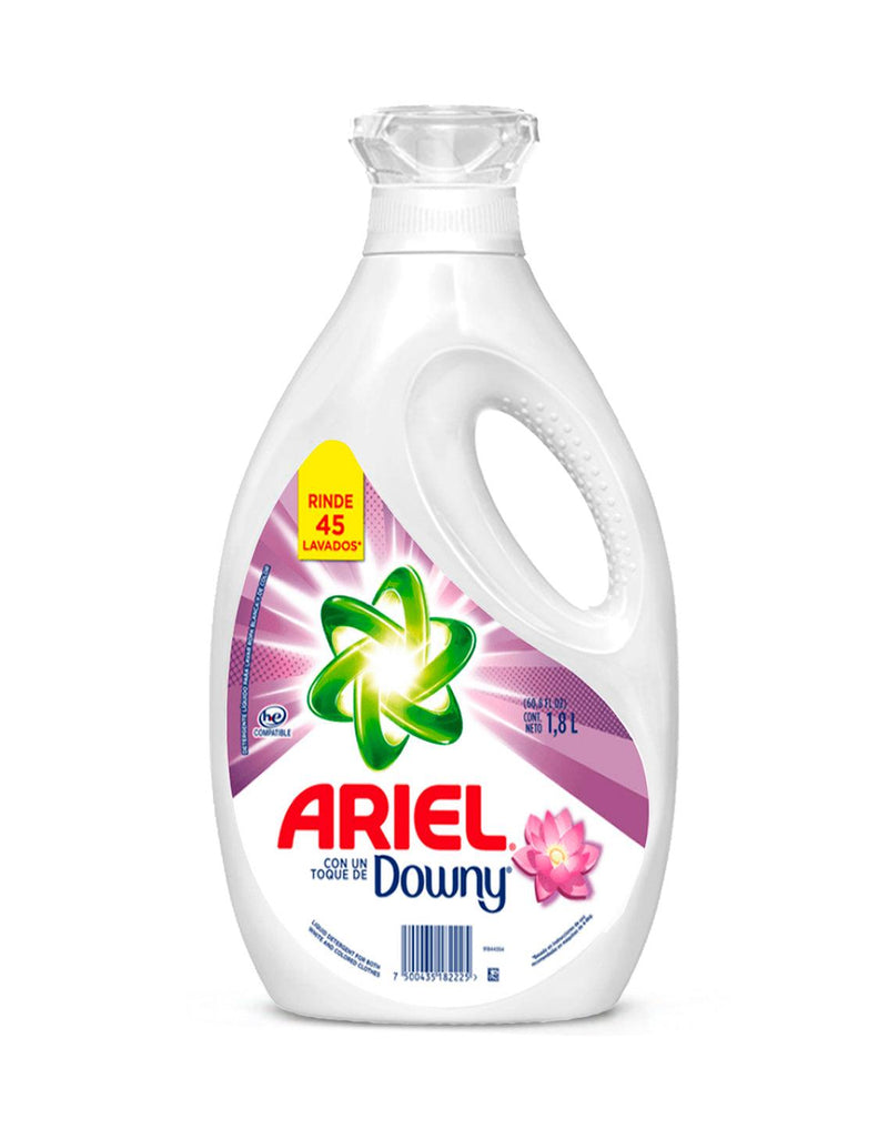 Ariel Power Liquid Detergente liquido concentrado + Toque Downy 1,8 L - Puntolimpieza