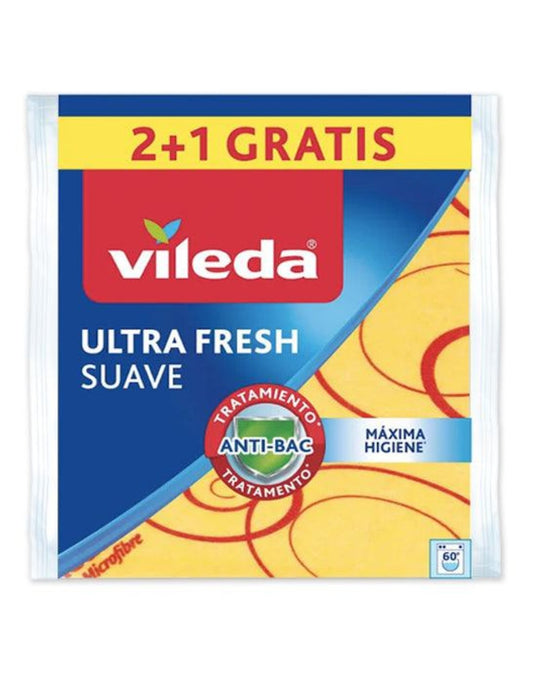 Vileda Paño Multiuso con Microfibra 3 unid - Puntolimpieza