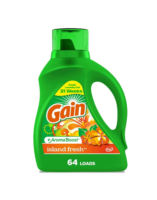 Gain Detergente Líquido Concentrado Island Fresh 2,72 L - Puntolimpieza