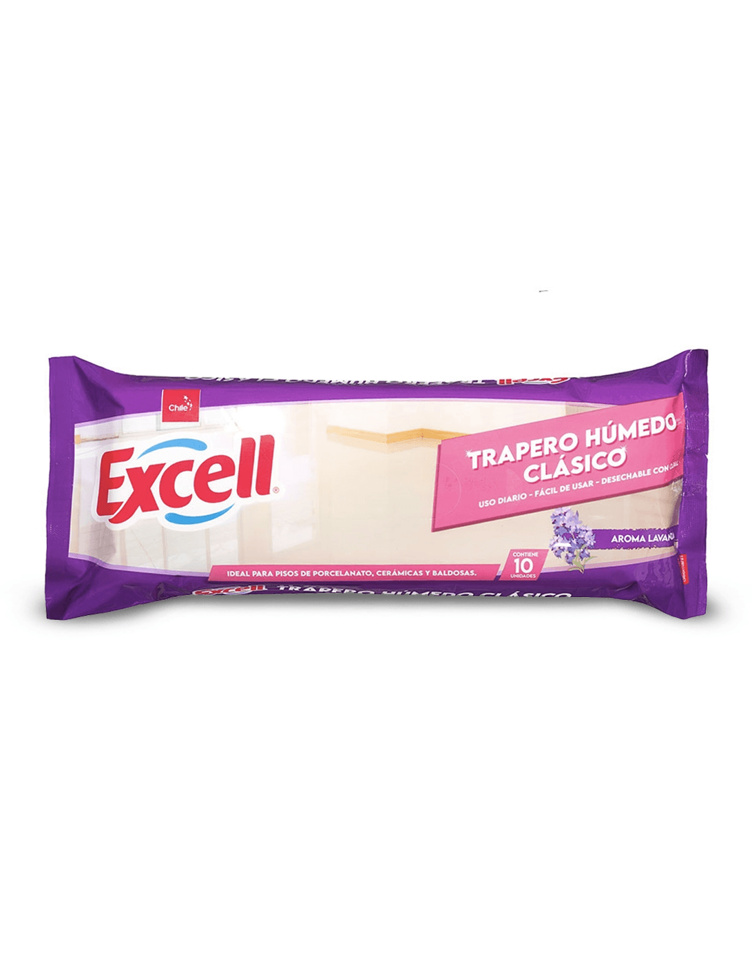 Excell Trapero Húmedo Clásico Lavanda 10 unid - Puntolimpieza