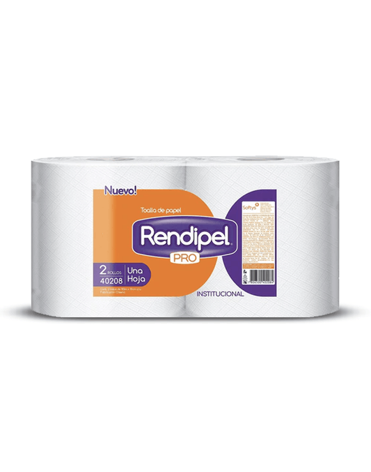 Rendipel Toalla de Papel Industrial Pro 190m 2 rollos - Puntolimpieza