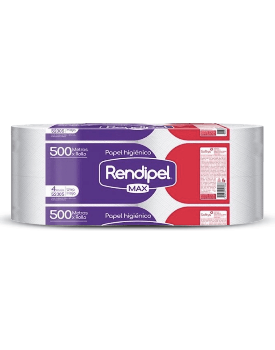 Rendipel Papel Higiénico Industrial Max 500m 4 rollos - Puntolimpieza