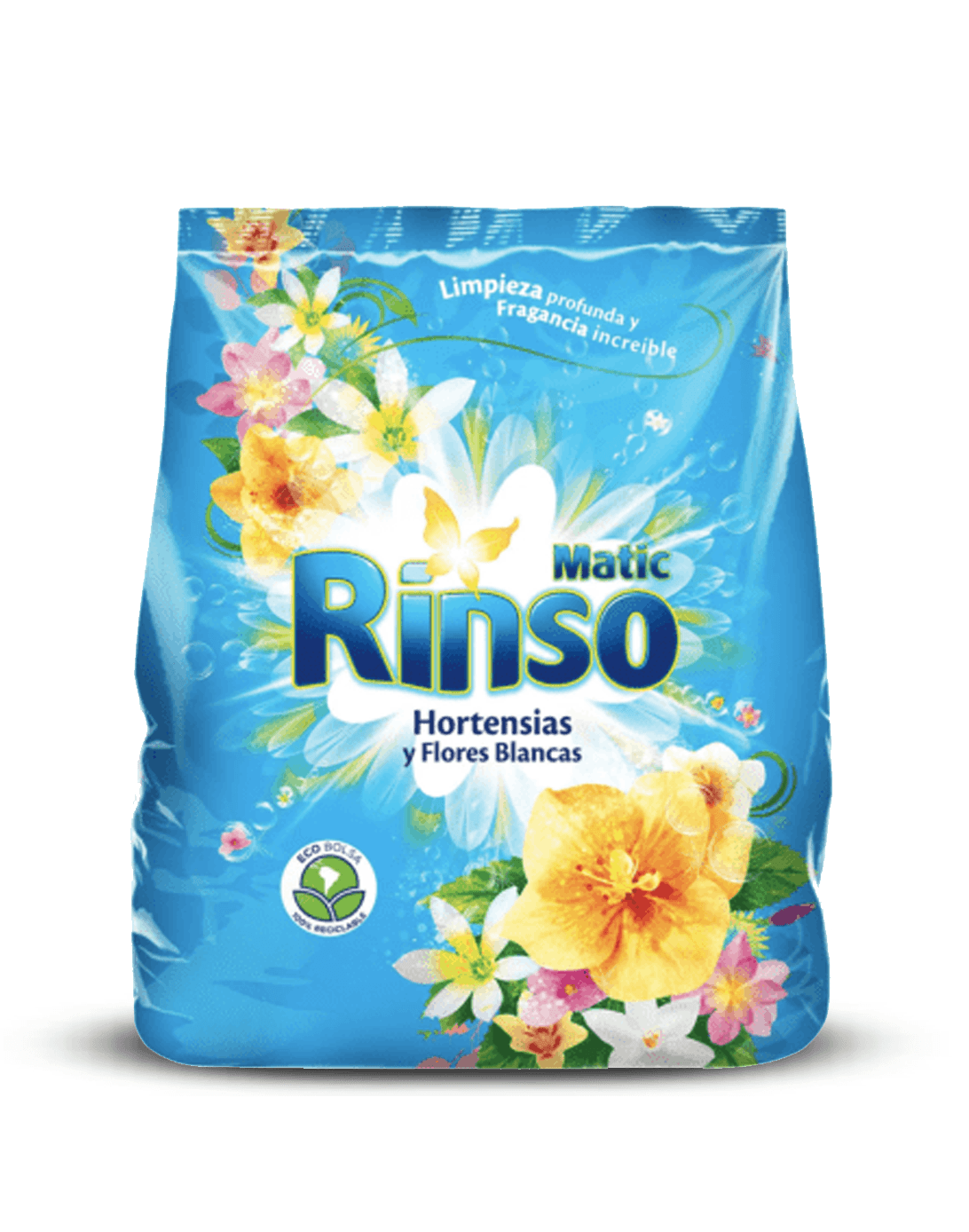 Rinso Detergente en polvo Hortensias y Flores Blancas 3 kg - Puntolimpieza