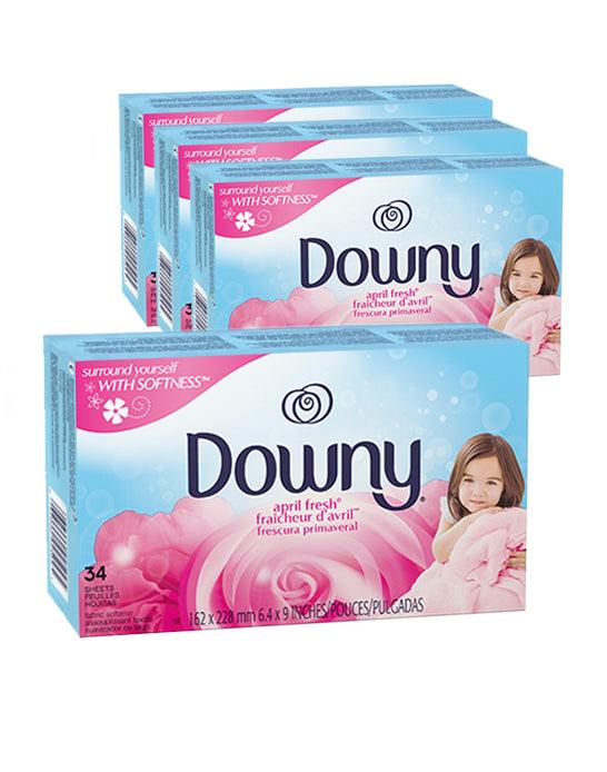 Downy Toallas Suavizantes Antiestatica 4 x 34 unid - Puntolimpieza