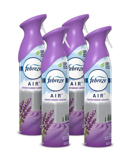 Febreze Eliminador de Olores Mediterranean Lavender 4 x 250 gr - Puntolimpieza