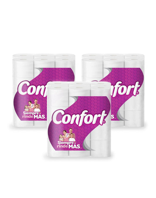 Confort Papel Higienico Doble Hoja 30 metros 96 rollos - Puntolimpieza