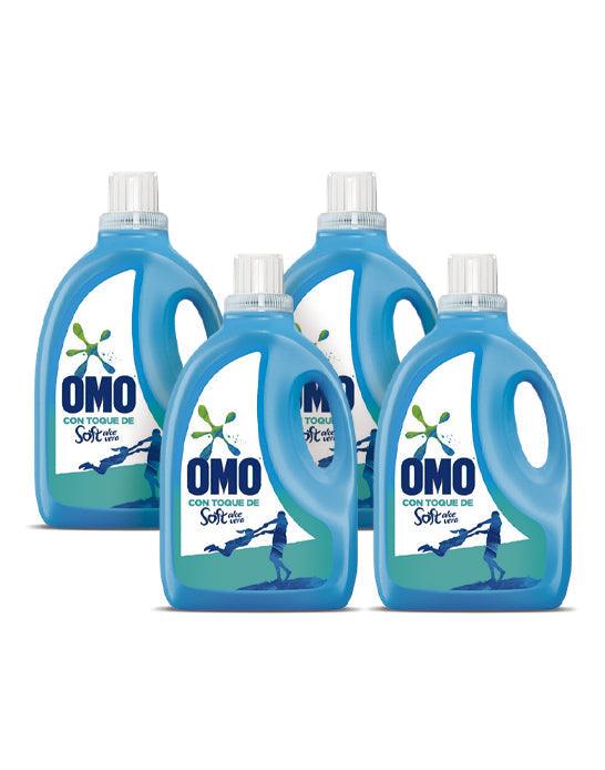 Omo Detergente liquido Matic Botella con Soft 4 x 3 L - Puntolimpieza