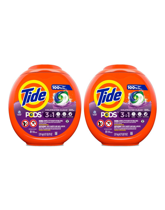 Tide Pods Detergente en capsulas 2 x 81 unid - Puntolimpieza